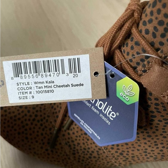 NWT Toms Tan Mini Cheetah Suede Wedges - Picture 4 of 5